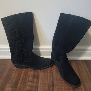 Black Suede Boots size 8